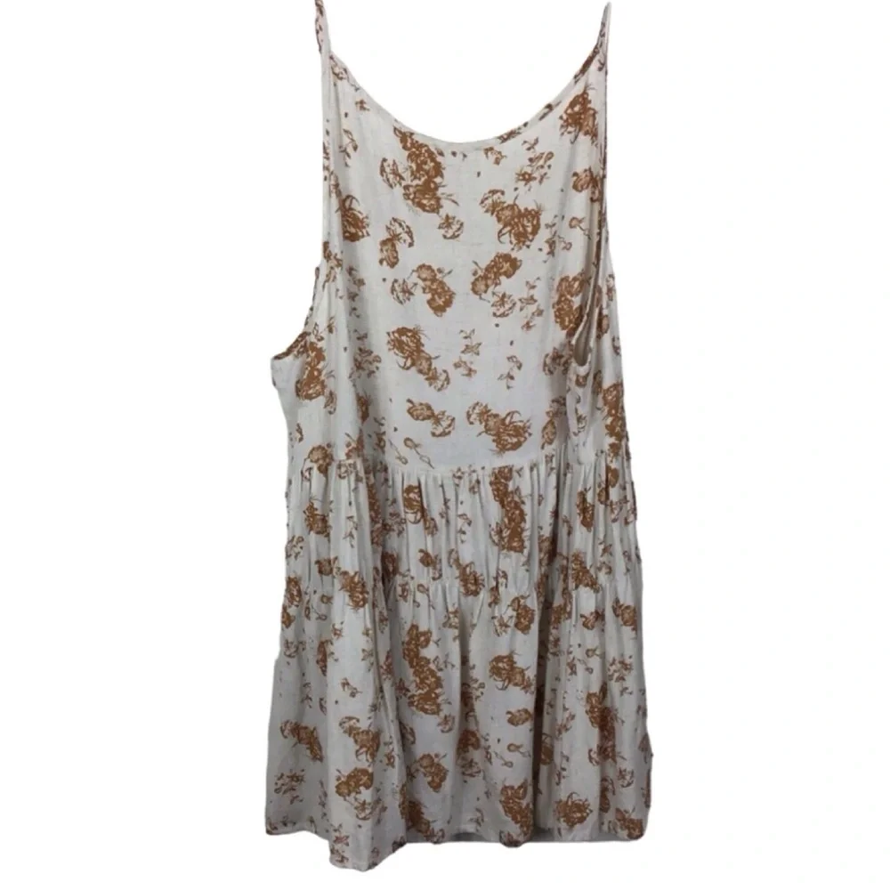 En Creme Floral Tiered Tunic Top (Size: Small) - Picture 3 of 8